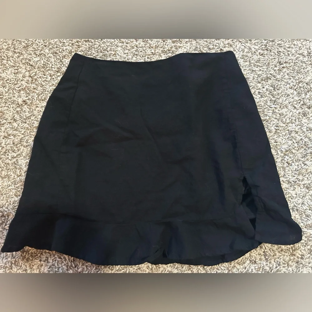 SHEIN 100% Cotton Ruffle Hem Mini Skirt - Women’s Size Small - Picture 2 of 6